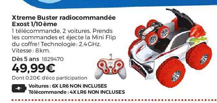 xtreme buster radiocommandée exost 1 10ème