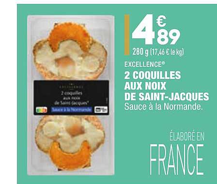 2 Coquilles Aux Noix De Saint-jacques Excellence