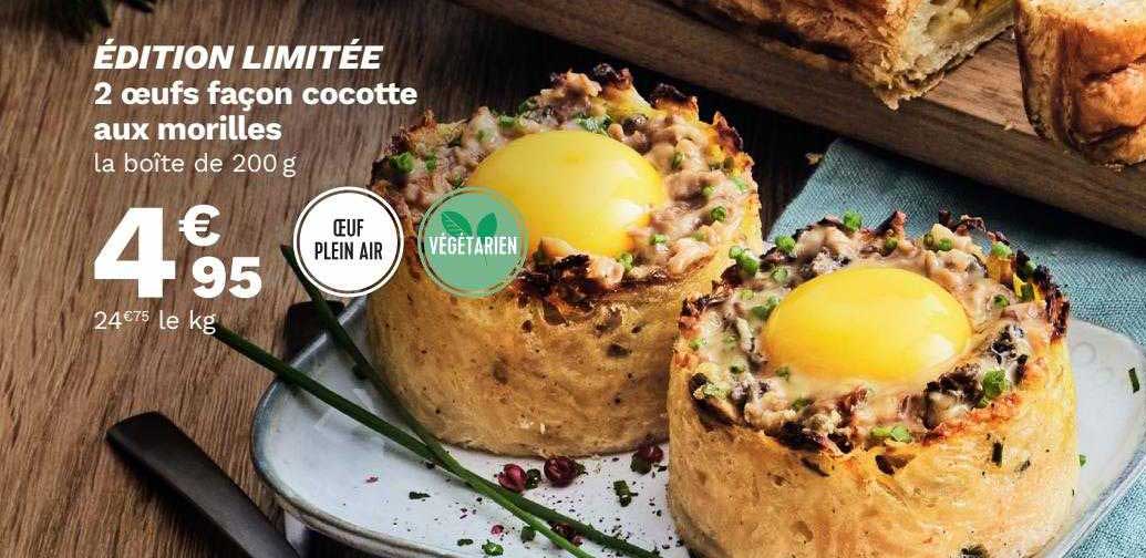 2 oeufs façon cocotte aux morilles