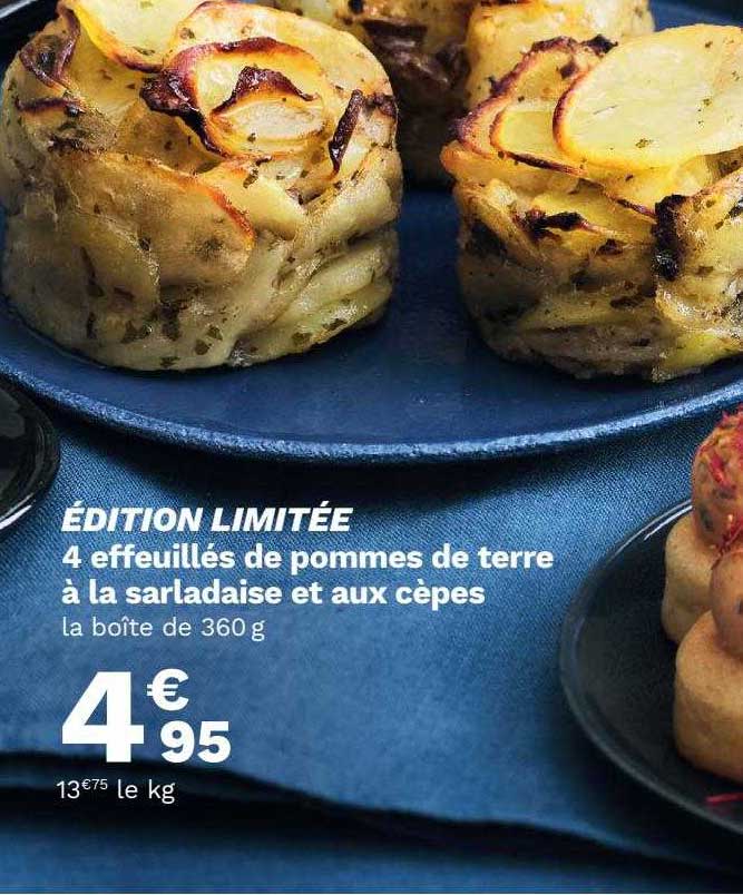 4 Effeuillés De Pommes De Terre à La Sarladaise Et Aux Cèpes