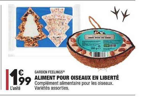 aliment pour oiseaux en liberté garden feelings