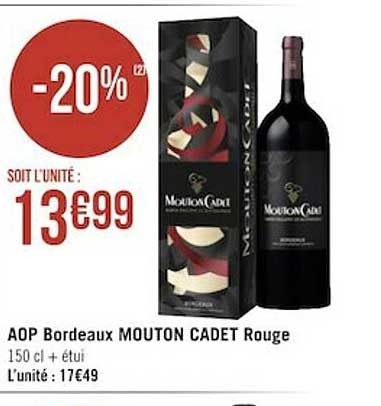 aop bordeaux mouton cadet rouge
