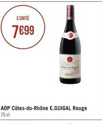 aop côtes-du-rhône e.guigal rouge