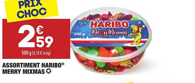 assortiment haribo merry mixmas