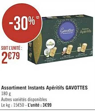 assortiment instants apéritifs gavottes
