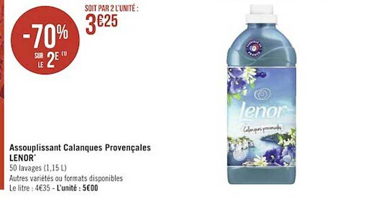 assouplissant calanques provençales lenor