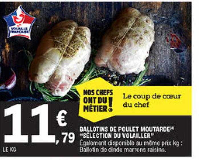 ballotins de poulet moutarde "sélection du volailler"