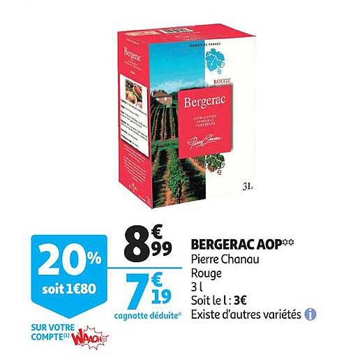 bergerac aop pierre chanau rouge