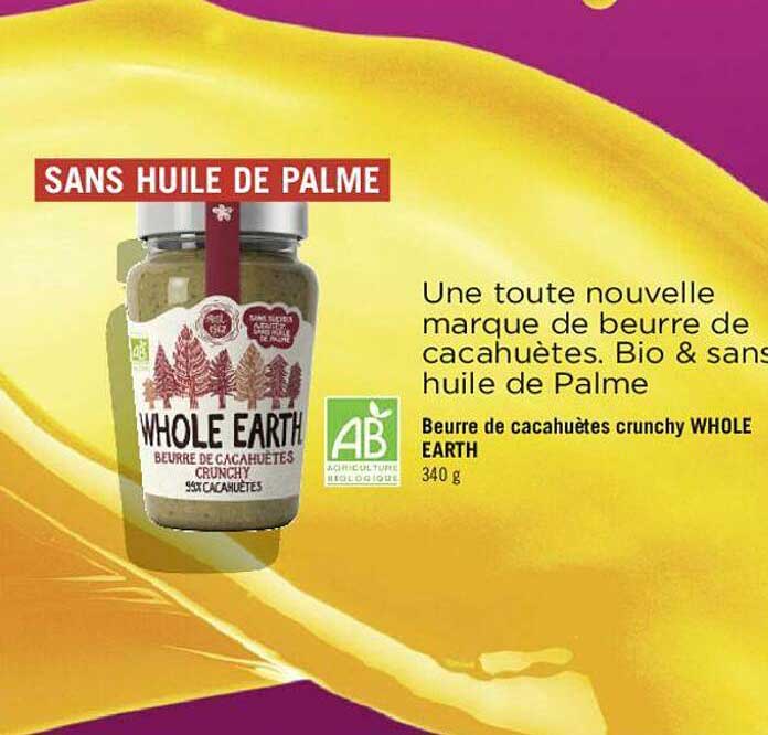 Beurre De Cacahuètes Crunchy Whole Earth