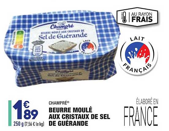 Beurre Moulé Aux Cristaux De Sel De Guérande