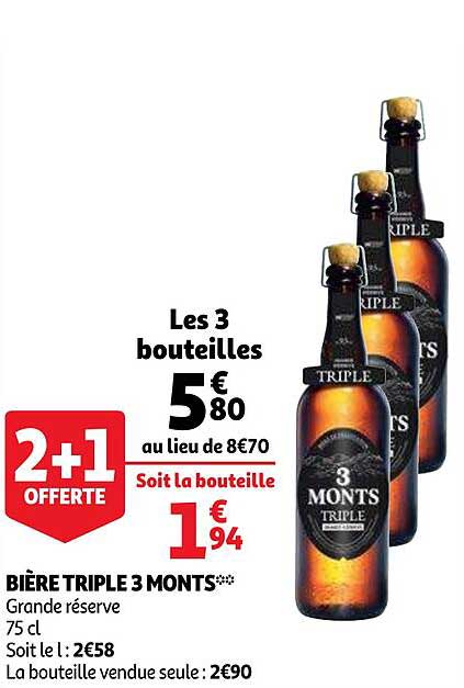 bière triple 3 monts grande réserve