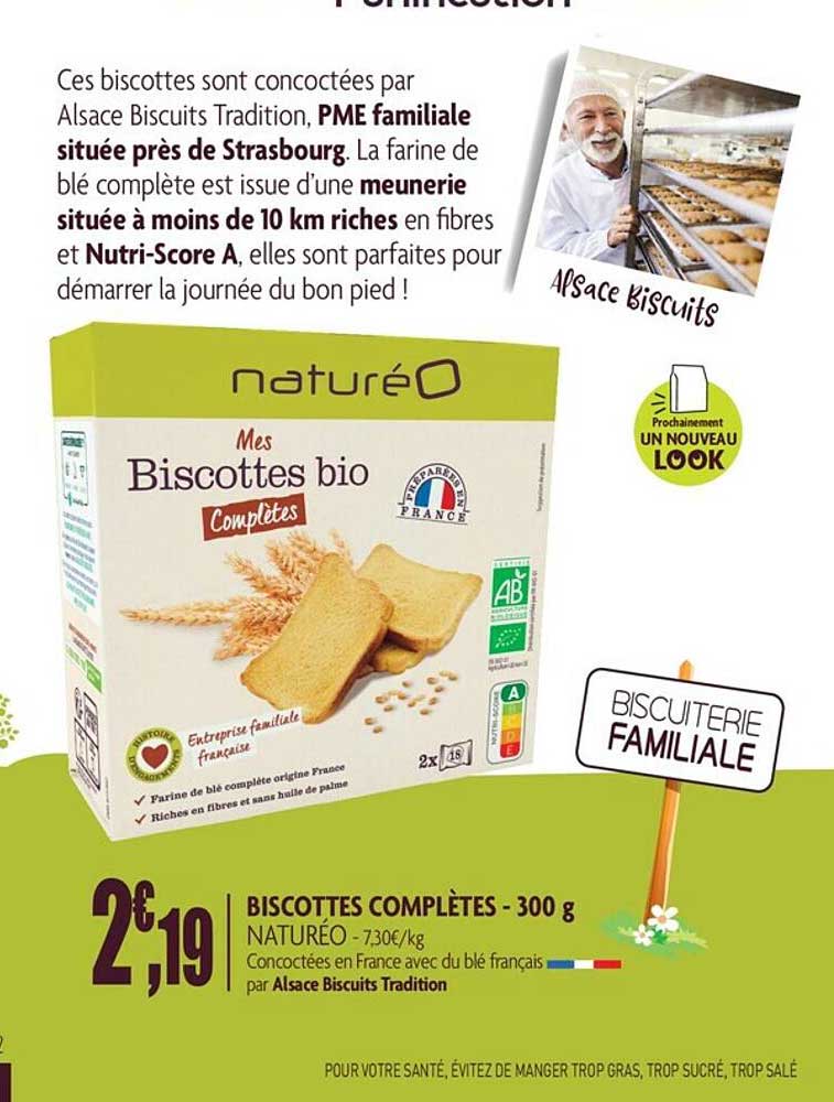biscottes complètes - 300 g