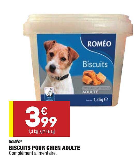 Biscuits Pour Chien Adulte Roméo