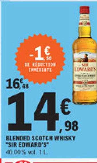 blended scotch whisky "sir edward's"