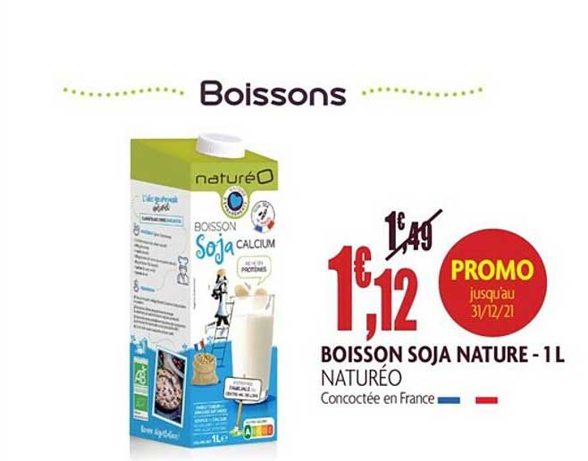 Boisson Soja Nature - 1 L