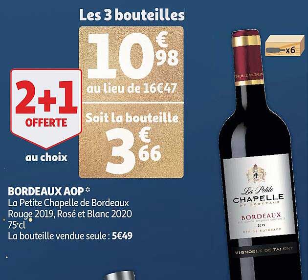 bordeaux aop la petite chapelle de bordeaux rouge 2019