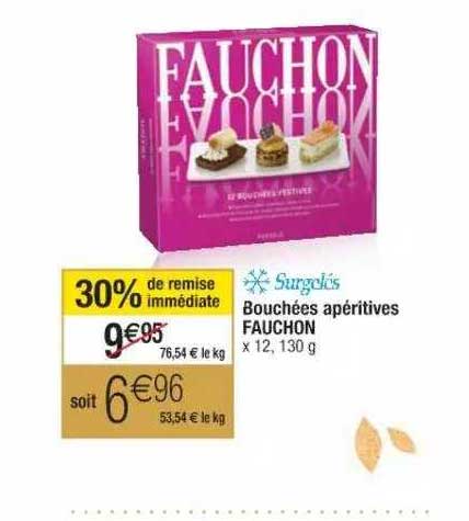 bouchées apéritives fauchon
