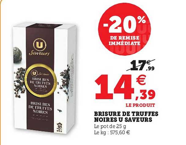 brisure de truffes noires u saveurs