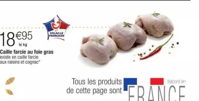 caille farcie au foie gras