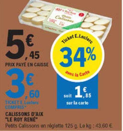 calissons d'aix "le roy rené"