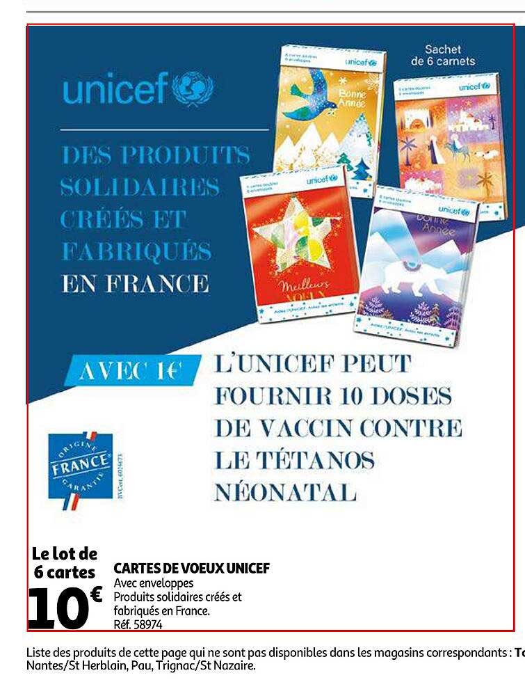 cartes de voeux unicef