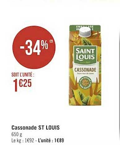 Cassonade St Louis