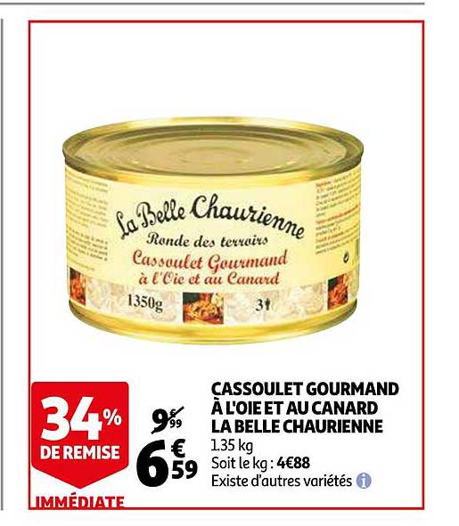 cassoulet gourmand à l'oie et au canard la belle chaurienne