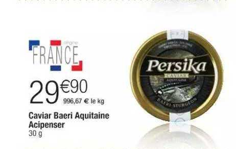 caviar baeri aquitaine acipenser