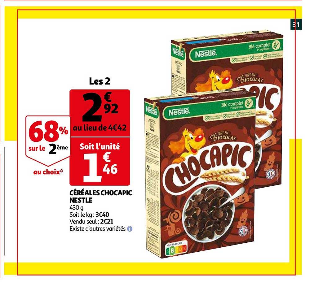 Céréales Chocapic Nestlé