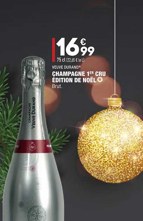 Champagne 1er Cru édition De Noël Veuve Durand