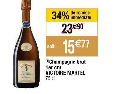 champagne brut 1er cru victoire martel