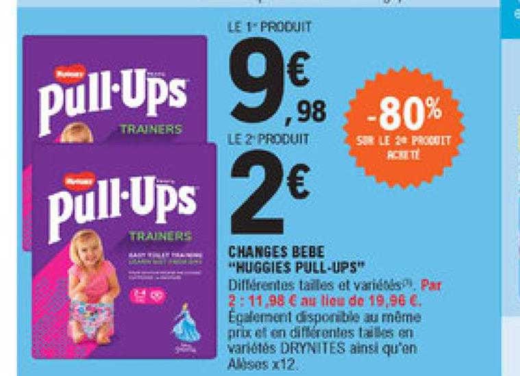 changes bébé "huggies pull-ups"