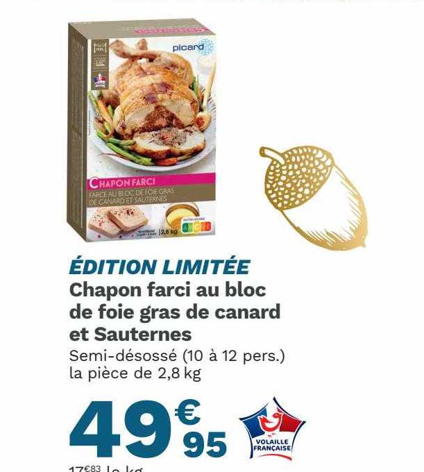 Chapon Farci Au Bloc De Foie Gras De Canard Et Sauternes