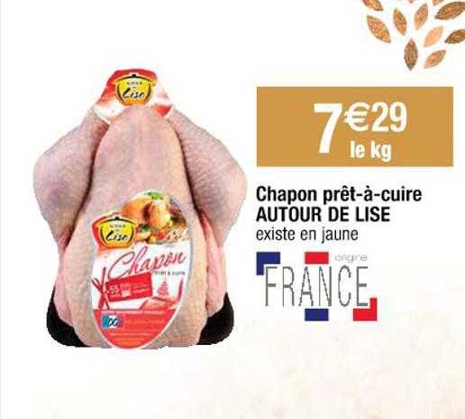 chapon prêt-à-cuire autour de lise
