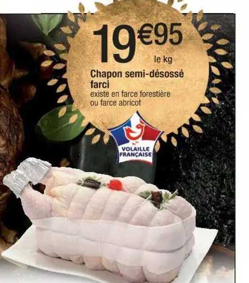 Chapon Semi-désossé Farci