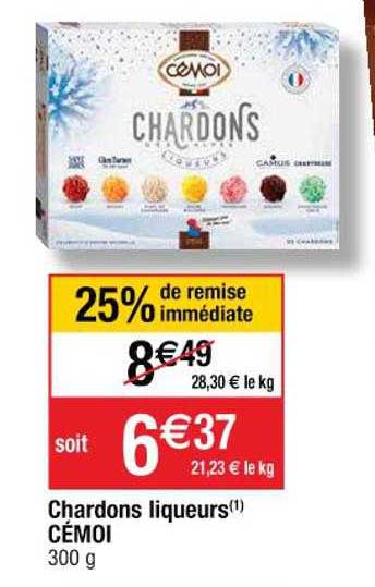 chardons liqueurs cémoi