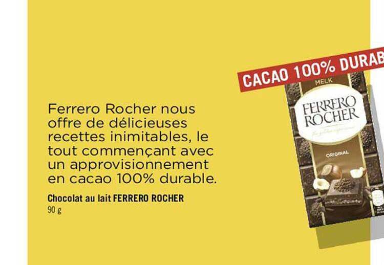 Chocolat Au Lait Ferrero Rocher