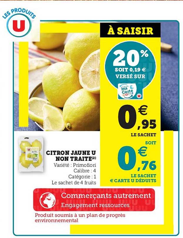 citron jaune u non traité