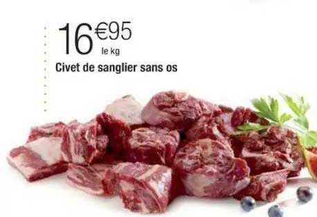 civet de sanglier sans os