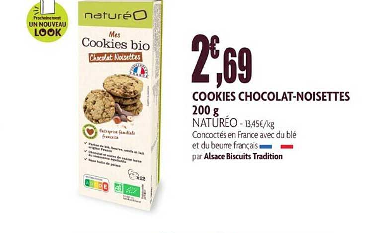 cookies chocolat-noisettes 200g
