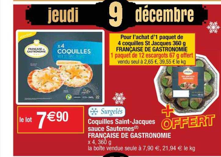 coquilles saint-jacques sauce sauternes française de gastronomie