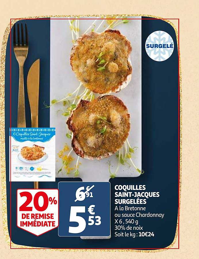 coquilles saint-jacques surgelées