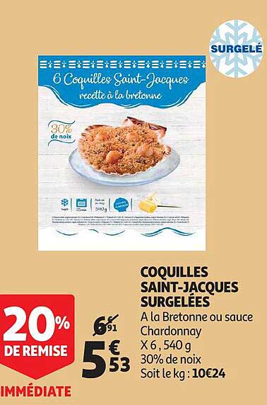 coquilles saint-jacques surgelées