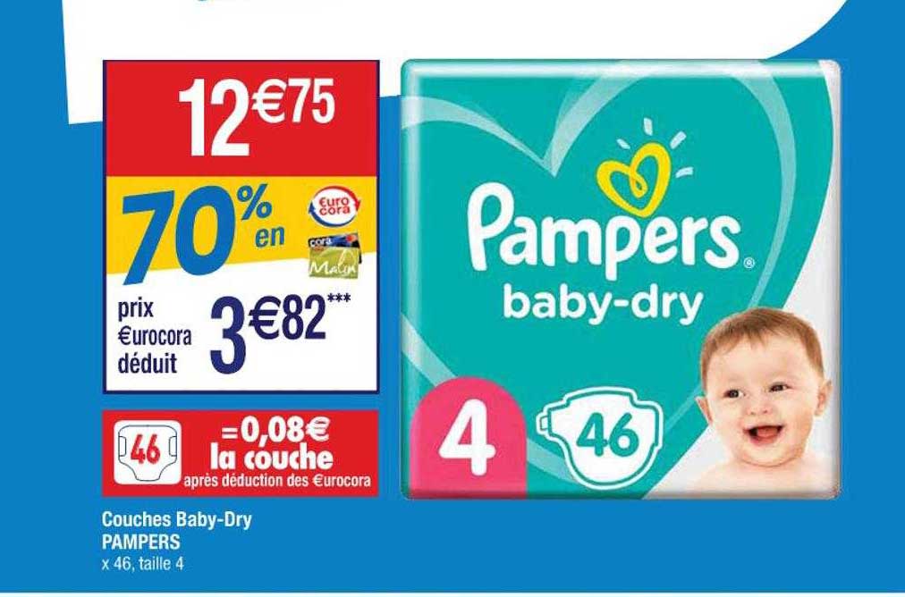 couches baby-dry pampers