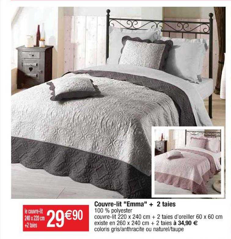 couvre-lit "emma + 2 taies