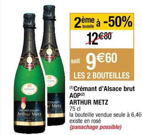 crémant d'alsace brut aop arthur metz