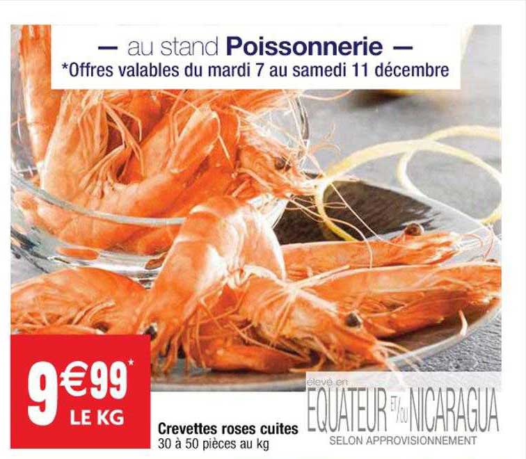 Crevettes Roses Cuites