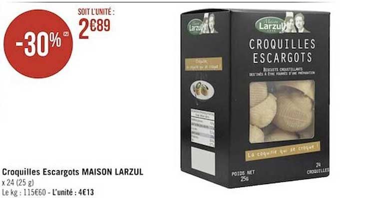 croquilles escargots maison larzul