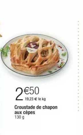 croustade de chapon aux cèpes