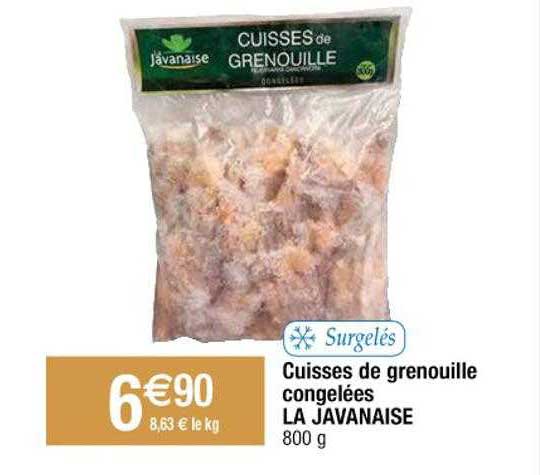 Cuisses De Grenouille Congelées La Javanaise